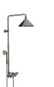 AXOR-HG-AXOR-Showers-Front-Showerpipe-mit-Thermostat-und-Kopfbrause-240-2jet-Polished-Black-Chrome-26020330 gallery number 1